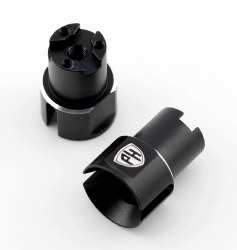 Aluminum Rear Wheel Shaft, Black, for Kyosho Fazer MK2