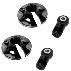 "Locking Aluminum Shock Ends, Black, for Arrma 6S"