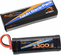 7.2V 6-Cell 3300mAh NiMH Flat Battery Pack with Deans Plug