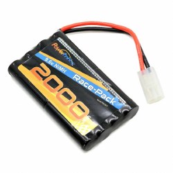 Airsoft NiMH 9.6V 2000mAh Battery Pack for RC Car, Robots, Security