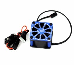 Twister 1/10 1/8 Motor Aluminum High Speed Cooling  Fan - Blue