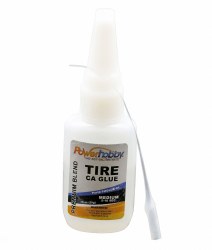 "Premium Blend RC CA Tire Glue w/ Tip, Medium, 0.75oz"