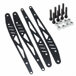 Axial RBX10 RYFT Carbon Fiber Rear Arm Linkage Guard Link Reinforce Plate