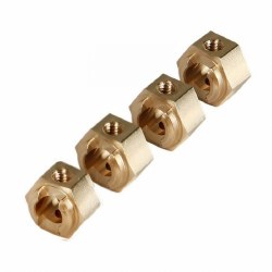 Axial RBX10 RYFT Brass Hex Wheel Hex Adapter Set 4.7g 4pcs