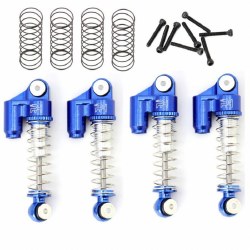 Aluminum Threaded Mini/Micro Shocks for Axial SCX24 Front Rear Blue