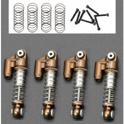 Axial SCX24 C10 JLU Jeep Betty Aluminum Shocks, Copper