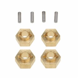 Axial SCX24 Brass 7mm Wheel Hex Hubs Jeep C10 Betty Deadbolt