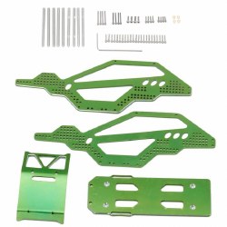 Aluminium Rock Racer Conversion Chassis Kit, Green, fits Axial 1/24 SCX24