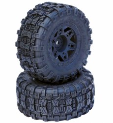 Raptor 2.2 SCT Short Course Belted Tires Mounted Arrma Senton 17mm