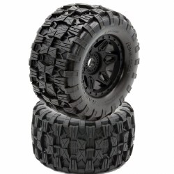 1/8 Raptor MX Belted All Terrain Tires Mounted 17mm Traxxas Maxx