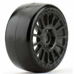 1/8 GT Slick Belted Pre-Mounted Tires 17mm Hard Compound