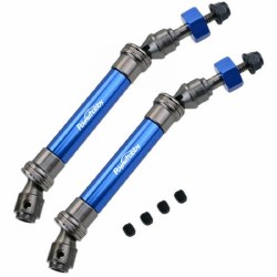 Rear Steel Driveshaft / CVD, Blue, fits Traxxas Slash 2WD