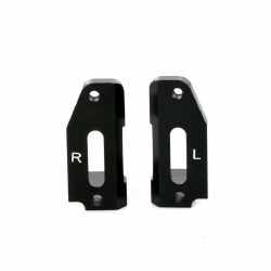 CNC Aluminum Front C Hub Caster Block, Black, fits Traxxas Drag Slash