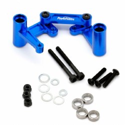 Aluminum Steering Bellcrank and Draglink, Blue, fits Traxxas Slash, Rustler, Bandit