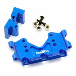 Aluminum Front Bulkhead, Blue, fits Traxxas Slash, Rustler, Bandit