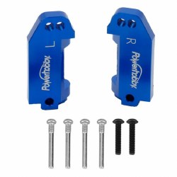 Aluminum Caster Blocks, Blue, fits Traxxas Slash, Rustler, Bandit, Stampede