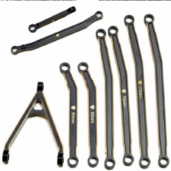 Brass High Clearance Chassis Links, for Axial SCX24 Jeep / Gladiator