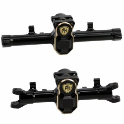 Brass Front / Rear Axle Housing w/Covers, for Axial SCX24 Jeep / C10 / Bronco