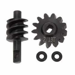"Steel Overdrive Gears Diff Worm Set 2T/13T, Overdrive 23%, for Axial SCX24"