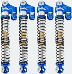 1/24 Aluminum 58mm Long Travel Shocks, Blue, for Axial SCX24 Jeep, Bronco