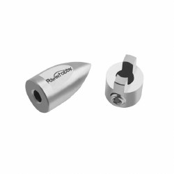 "SS Conical Bullet M4 Prop Nut & Drive Dog, for Traxxas M41 DCB / Spartan"