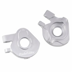 Aluminum Steering Knuckles / Blocks Traxxas TRX-4M Silver