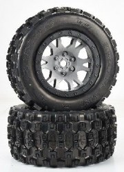 Limited Edition Badlands MX43 Pro-Loc F/R Mounted 24mm Gray/Black Impulse (2) for X-Maxx