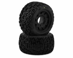 Bonesaw 2.8" All-Terrain Truck Tires Mounted on Raid Black 6x30 Removable Hex (12mm & 14mm) Wheels (