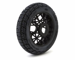 Hot Lap S3 Motorcycle Rear Tire Mounted on Black Supermoto Wheel for Promoto-MX Rear