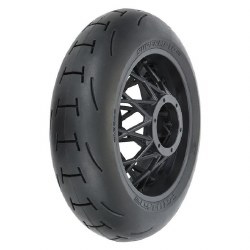Supermoto V2 S3 Rear Tire Mounted on Black Supermoto Wheel for Promoto-MX/SM