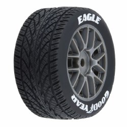 Pro-Line Racing Goodyear Eagle Rain Tire F/R MTD Gray for Losi NASCAR Racecar (4) Pro-Line Racing Goodyear Eagle Rain Tire F/R MTD Gray for Losi NASCAR Racecar (4)