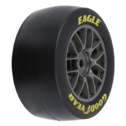 Goodyear Eagle Soft Tire F/R MTD Grey for Losi NASCAR Racecar (4)