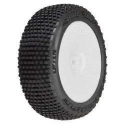 Hole Shot 3.0 Buggy Tires MTD Velocity White Wheels for Arrma Typhon Grom