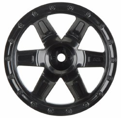 Desperado 2.2 Black Front or Rear Wheels (2) for 1:16 E-Revo