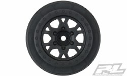 Impulse Black Front Wheels for Slash 2wd