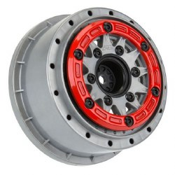 1/10 Raid Bead-Loc F/R 2.2/3.0 SC (2) Red/Grey