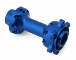 Pro-Spec Aluminum Rear Hub, Blue: Promoto-MX