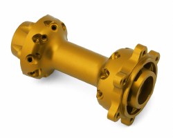 Pro-Spec Aluminum Rear Hub, Gold: Promoto-MX