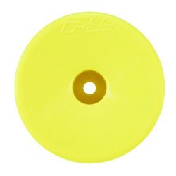 Velocity F/R 2.2" 12mm Stadium Truck Wheels (4) Yellow for TLR 22X-T & AE T6.4