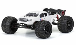 Pre-Cut Brute Bash Armor (White) Body-ARRMA Kraton