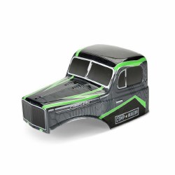 Pro-Line Limited Edition Pre-Cut/Pre-Painted Comp Wagon Cab-Only Topo (Gray/Green) Body for 12.3" (3 Pro-Line Limited Edition Pre-Cut/Pre-Painted Comp Wagon Cab-Only Topo (Gray/Green) Body for 12.3" (3