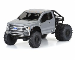 2017 Ford F-250 Super Duty Cab-Only Clear Body for 12.3in 313mm Wheelbase Scale Crawlers