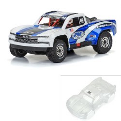 Pre-Cut 2019 Chevy Silverado Trophy Truck Clear Body for Arrma Mojave Grom