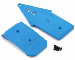 Bash Armor F/R Skid Plates (Blue) for ARRMA 3S Vehicles