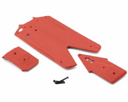 Bash Armor Chassis Protector (Red) for ARRMA 3S Long Wheelbase