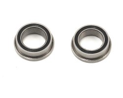 ProTek RC 1/4x3/8x1/8" Ceramic Rubber Shielded Flanged "Speed" Bearing (2)