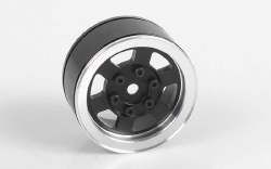 Six-Spoke 1.55 Single Internal Beadlock Wheel-Blk