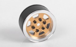 Six-Spoke 1.55" Single Internal Beadlock Wheel-Gld