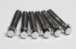 Miniature Scale Hex Bolt, M2 x 10mm Silver (20)