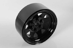 6 Lug Wagon 1.9 Stamped Beadlock Wheel, Black (4)